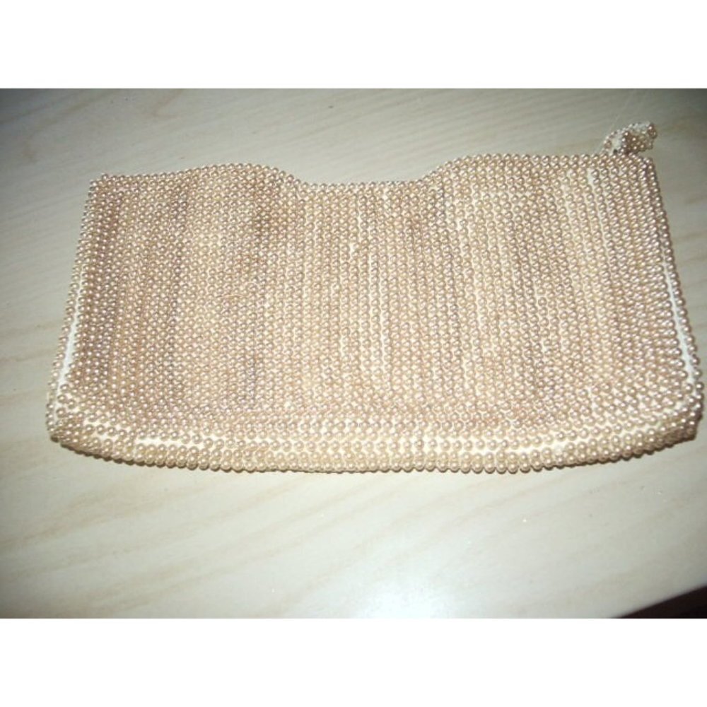 Vintage Beads  & Pearls  evening Bag  Imperial The May Co. made in Japan - Picture 2 of 3